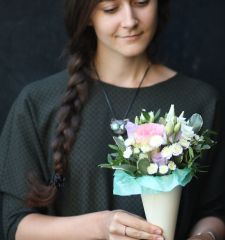 Сердце из роз "С любовью..."