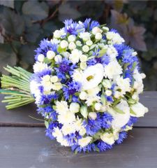 Синие свадебные букеты