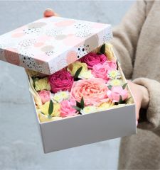 Коробка с цветами Улыбка