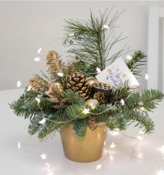 Композиция со свечой Огоньки