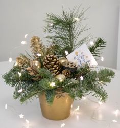 Композиция со свечой Огоньки